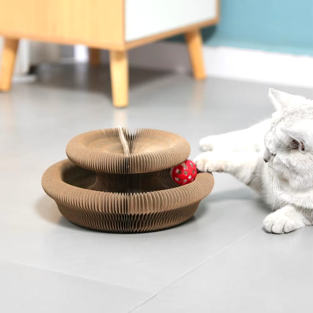 Interactive Cat Scratcher - Magnetic Organ with Ball